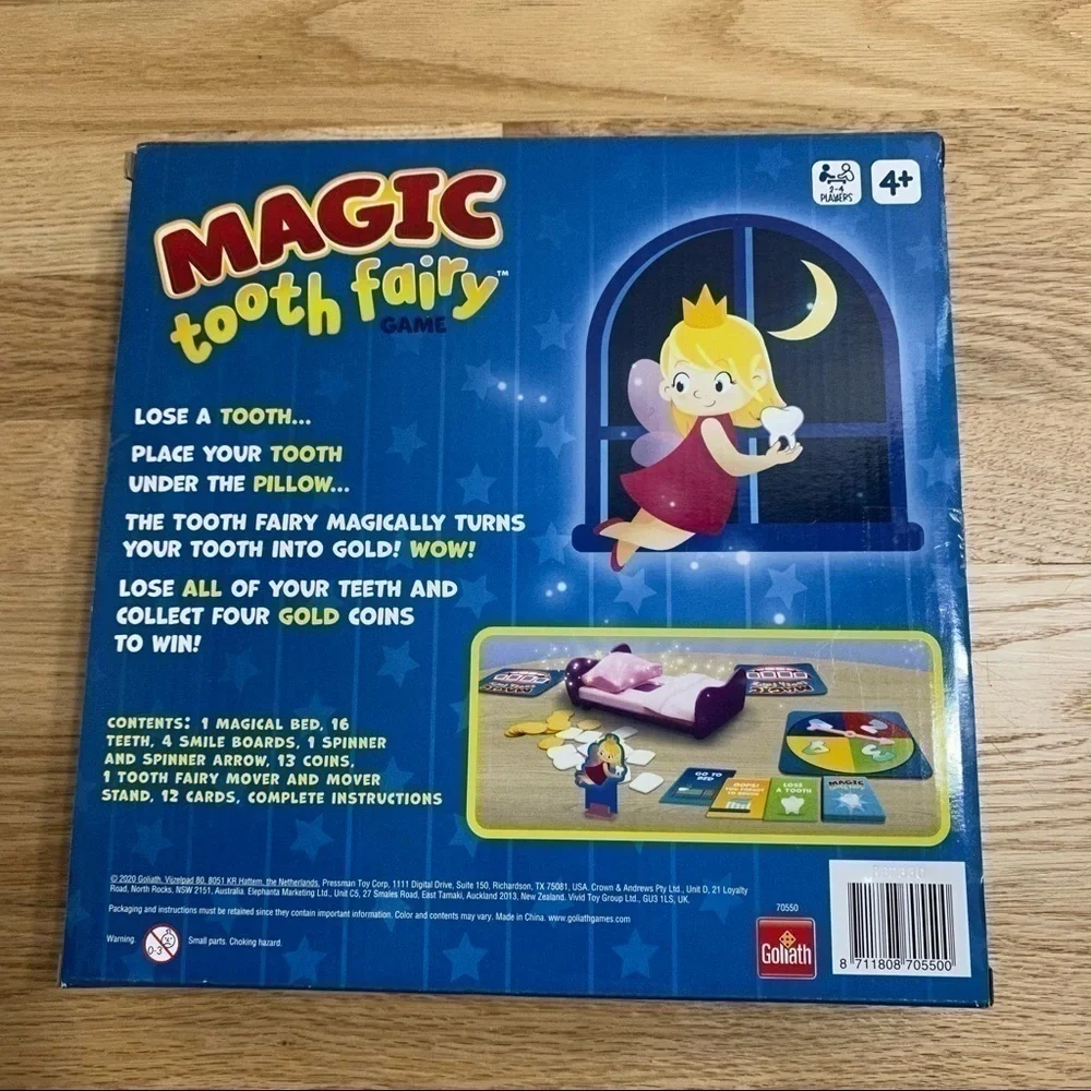 Magic Tooth Fairy Board Game NWT Kids Toy Christmas Gift